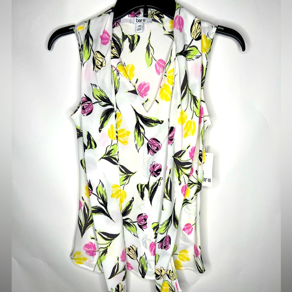 BarIII Multi Color Sleeveless Shirt NEW WITH TAGS